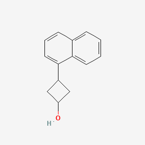 molecular formula C14H14O B13682657 3-(1-Naphthyl)cyclobutanol 