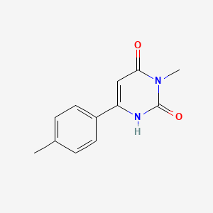 molecular formula C12H12N2O2 B1368267 3-Methyl-6-(4-methylphenyl)-1,2,3,4-tetrahydropyrimidine-2,4-dione 