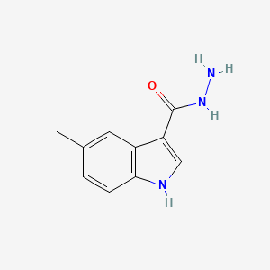 molecular formula C10H11N3O B13682686 5-Methylindole-3-carbohydrazide 