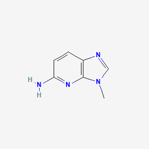 molecular formula C7H8N4 B13682737 3-Methyl-3H-imidazo[4,5-b]pyridin-5-amine 