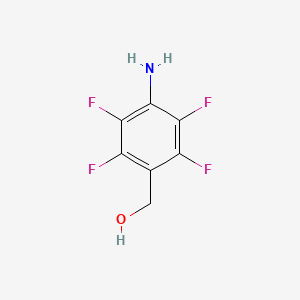 molecular formula C7H5F4NO B13682774 (4-Amino-2,3,5,6-tetrafluorophenyl)methanol 