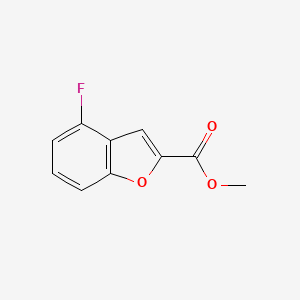 molecular formula C10H7FO3 B13682789 Methyl 4-fluorobenzofuran-2-carboxylate 