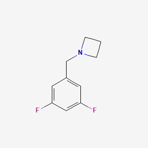 molecular formula C10H11F2N B13682791 1-(3,5-Difluorobenzyl)azetidine 