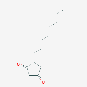 molecular formula C13H22O2 B136828 4-Octylcyclopentane-1,3-dione CAS No. 126624-26-8
