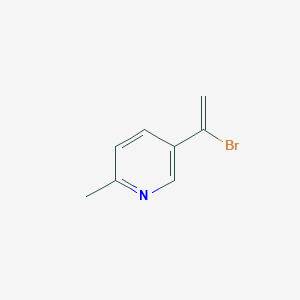 molecular formula C8H8BrN B13682809 5-(1-Bromovinyl)-2-methylpyridine 