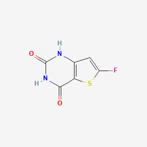 molecular formula C6H3FN2O2S B13682819 6-Fluorothieno[3,2-d]pyrimidine-2,4-diol 
