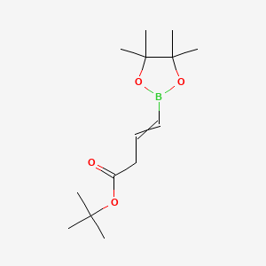 molecular formula C14H25BO4 B13682828 4-(tert-Butoxy)-4-oxobutene-1-boronic Acid Pinacol Ester 
