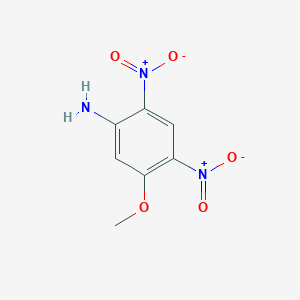 molecular formula C7H7N3O5 B13682829 5-Methoxy-2,4-dinitroaniline 