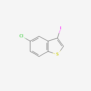molecular formula C8H4ClIS B13682845 5-Chloro-3-iodobenzo[b]thiophene CAS No. 2166566-68-1