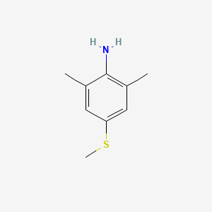 molecular formula C9H13NS B1368298 2,6-Dimethyl-4-methylsulfanylaniline 