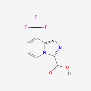 molecular formula C9H5F3N2O2 B13683032 8-(Trifluoromethyl)imidazo[1,5-a]pyridine-3-carboxylic Acid 