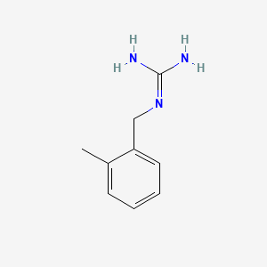 molecular formula C9H13N3 B13683041 2-[(2-methylphenyl)methyl]guanidine CAS No. 46053-91-2