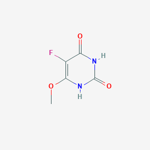 molecular formula C5H5FN2O3 B136831 5-fluoro-6-methoxy-1H-pyrimidine-2,4-dione CAS No. 146780-79-2