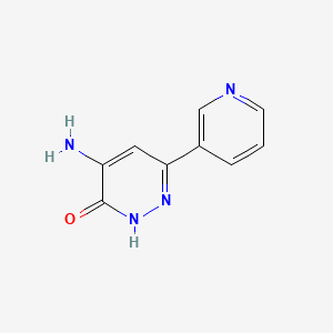 4-Amino-6-(pyridin-3-yl)pyridazin-3-ol