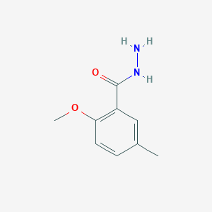 molecular formula C9H12N2O2 B13683101 2-Methoxy-5-methylbenzohydrazide 