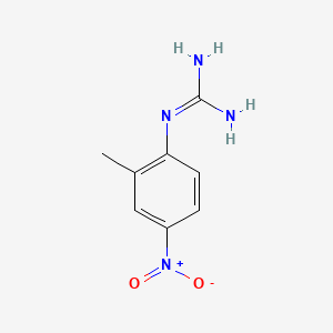 molecular formula C8H10N4O2 B13683119 1-(2-Methyl-4-nitrophenyl)guanidine 