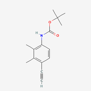 molecular formula C15H19NO2 B13683233 Tert-butyl (4-ethynyl-2,3-dimethylphenyl)carbamate 