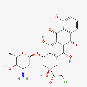 molecular formula C27H28ClNO10 B1368327 14-Chloro Daunorubicin 