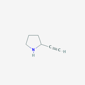 molecular formula C6H9N B1368335 2-Ethynylpyrrolidine CAS No. 853304-19-5
