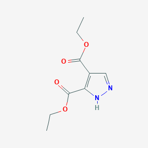 molecular formula C9H12N2O4 B1368336 Diethyl 1H-pyrazole-3,4-dicarboxylate CAS No. 37687-26-6