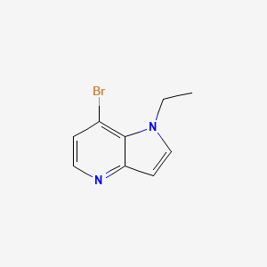 molecular formula C9H9BrN2 B13683375 7-Bromo-1-ethyl-4-azaindole 