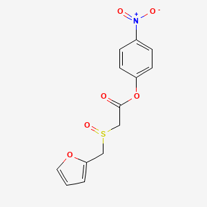 p-Nitrophenyl 2-(furfurylsulfinyl)acetate