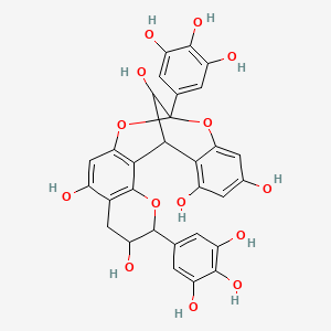 molecular formula C30H24O14 B1368341 Prodelphinidin A1 