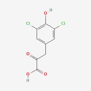 molecular formula C9H6Cl2O4 B13683416 3,5-Dichloro-4-hydroxyphenylpyruvate CAS No. 13990-05-1