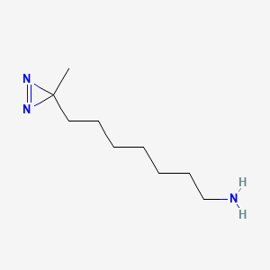 molecular formula C9H19N3 B13683429 7-(3-Methyl-3H-diazirin-3-yl)-1-heptanamine 