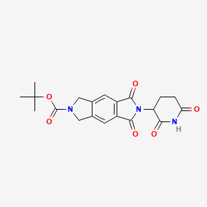 molecular formula C20H21N3O6 B13683467 6-Boc-2-(2,6-dioxo-3-piperidyl)-6,7-dihydropyrrolo[3,4-f]isoindole-1,3(2H,5H)-dione 