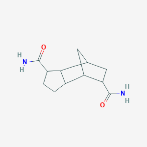 molecular formula C12H18N2O2 B13683482 Octahydro-1H-4,7-methanoindene-1,5-dicarboxamide 