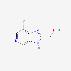 molecular formula C7H6BrN3O B13683493 (7-Bromo-1H-imidazo[4,5-c]pyridin-2-yl)methanol 