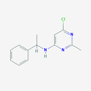 6-chloro-2-methyl-N-(1-phenylethyl)pyrimidin-4-amine