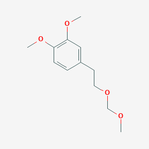 molecular formula C12H18O4 B13683540 1,2-Dimethoxy-4-[2-(methoxymethoxy)ethyl]benzene 