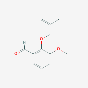 3-Methoxy-2-[(2-methyl-2-propen-1-YL)oxy]benzaldehyde