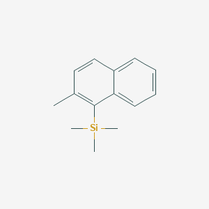 molecular formula C14H18Si B13683575 Trimethyl(2-methyl-1-naphthyl)silane 
