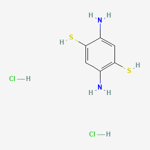 molecular formula C6H10Cl2N2S2 B1368358 2,5-Diamino-1,4-benzenedithiol Dihydrochloride CAS No. 75464-52-7