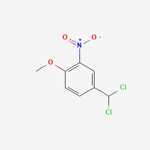 molecular formula C8H7Cl2NO3 B13683636 4-(Dichloromethyl)-1-methoxy-2-nitrobenzene 