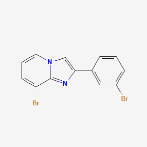 molecular formula C13H8Br2N2 B13683637 8-Bromo-2-(3-bromophenyl)imidazo[1,2-a]pyridine 
