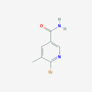 molecular formula C7H7BrN2O B13683698 6-Bromo-5-methylnicotinamide 