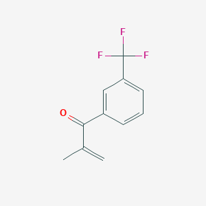 molecular formula C11H9F3O B13683755 2-Methyl-1-(3-trifluoromethyl-phenyl)-propenone 