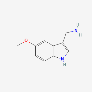 molecular formula C10H12N2O B1368377 (5-methoxy-1H-indol-3-yl)methanamine CAS No. 60523-82-2