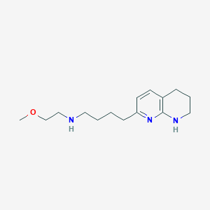molecular formula C15H25N3O B13683785 N-(2-Methoxyethyl)-4-(5,6,7,8-tetrahydro-1,8-naphthyridin-2-yl)-1-butanamine 
