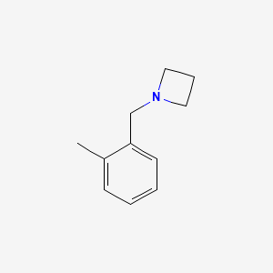 molecular formula C11H15N B13683841 1-(2-Methylbenzyl)azetidine 