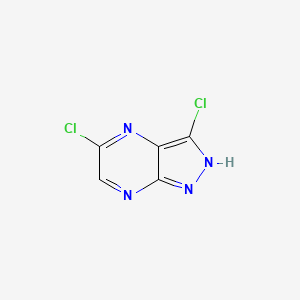 molecular formula C5H2Cl2N4 B13683856 3,5-Dichloro-1H-pyrazolo[3,4-b]pyrazine 