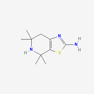 molecular formula C10H17N3S B1368386 4,4,6,6-Tetramethyl-4,5,6,7-tetrahydro[1,3]thiazolo[5,4-c]pyridin-2-amine 