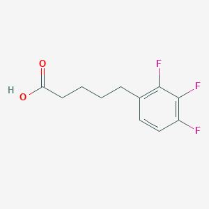 molecular formula C11H11F3O2 B13683864 5-(2,3,4-Trifluorophenyl)pentanoic acid 