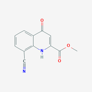 8-Cyano-4-hydroxy-quinoline-2-carboxylic acid methyl ester