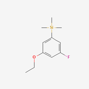 molecular formula C11H17FOSi B13683940 (3-Ethoxy-5-fluorophenyl)trimethylsilane 