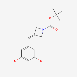 molecular formula C17H23NO4 B13683958 Tert-butyl 3-[(3,5-dimethoxyphenyl)methylene]azetidine-1-carboxylate 